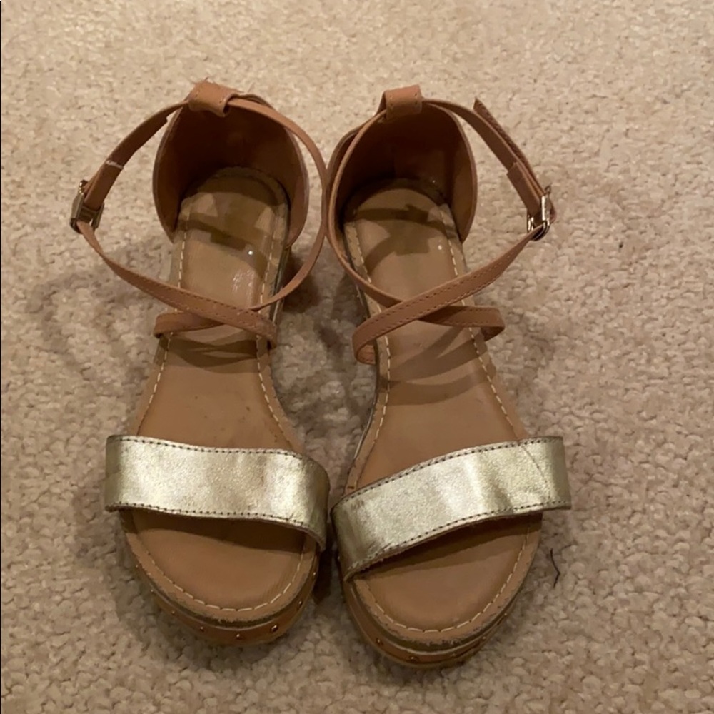 Girls Pampili Ankle Wrap Beaded Sandals 1.5